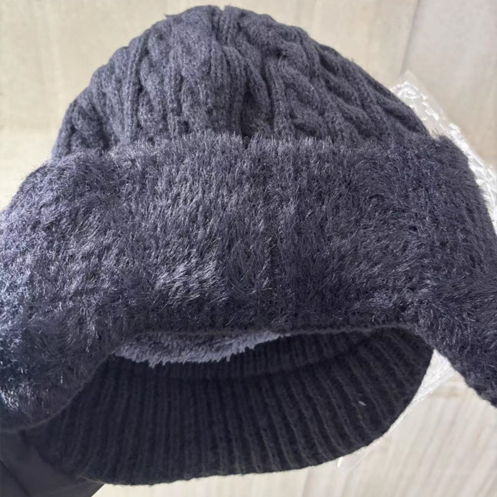 Winter Hat Trapper Ear Flap Knit Cap - Image 11