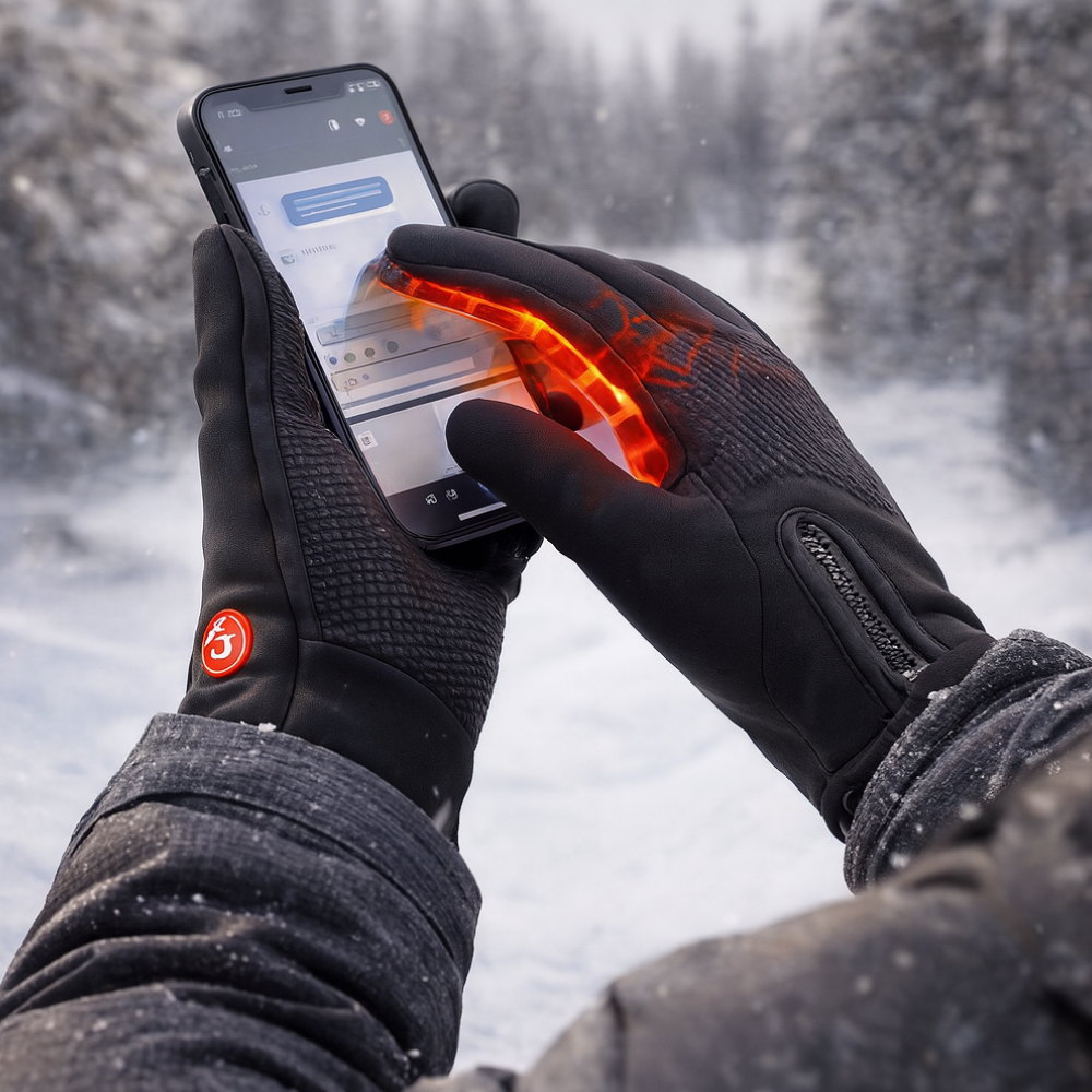 handschuhe für handynutzung Winterwärme beheizte Handschuhe Touchscreen Außenhandschuhe – DecorsDeluxe