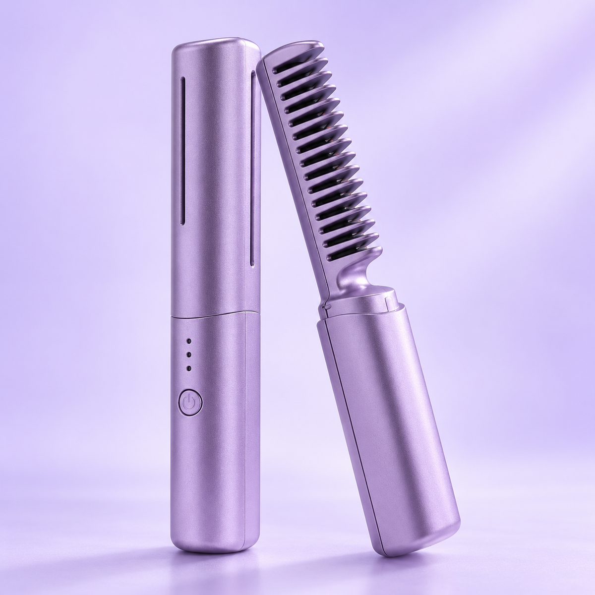 Plancha alisadora inalámbrica para el cabello, portátil y para viajes, zuecos