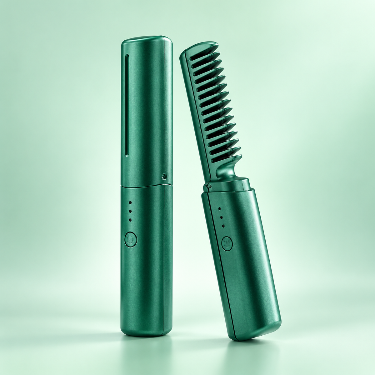 Plancha alisadora inalámbrica para el cabello, portátil y para viajes, zuecos