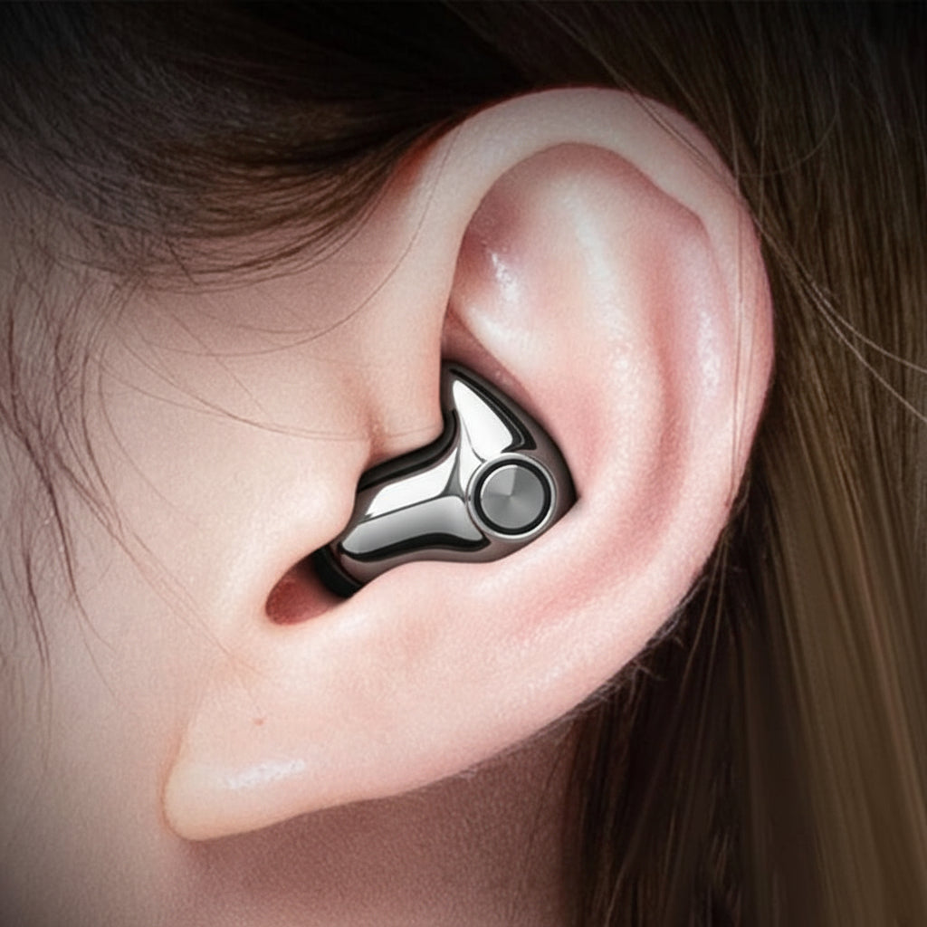 Trådløse øretelefoner med Bluetooth og støjreduktion, in-ear høretelefoner