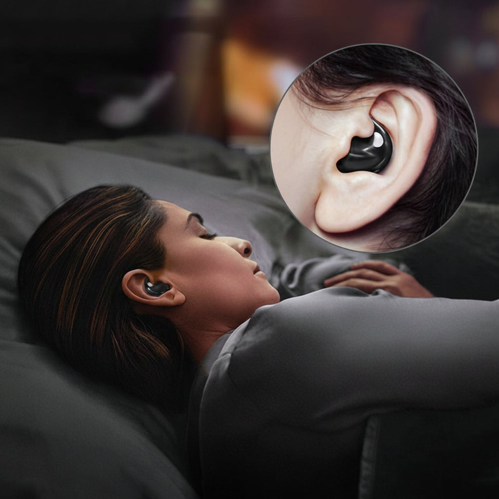 Trådløse øretelefoner med Bluetooth og støjreduktion, in-ear høretelefoner