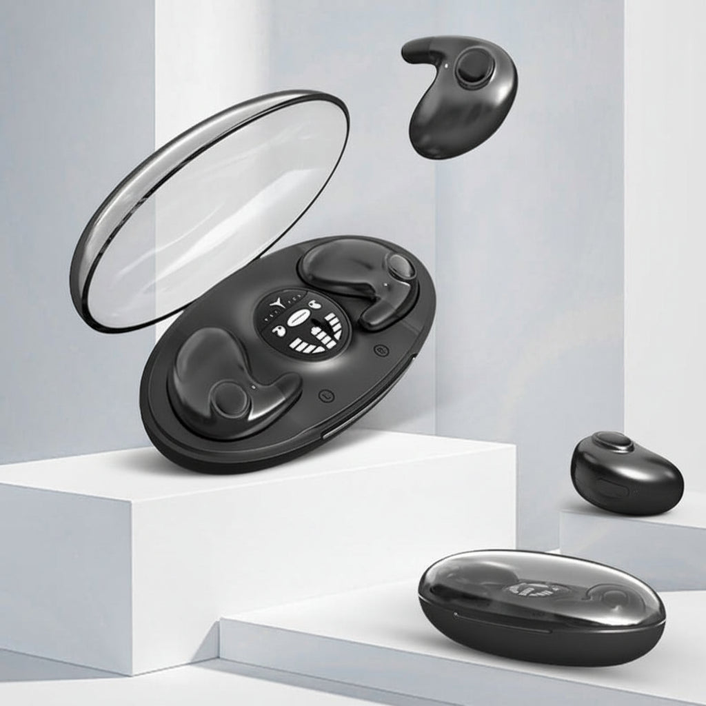 Trådløse øretelefoner med Bluetooth og støjreduktion, in-ear høretelefoner