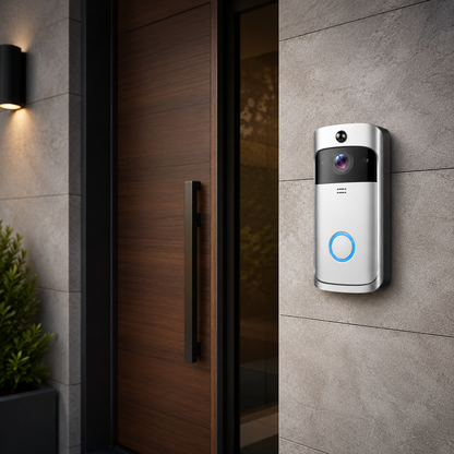 Videocitofono video wireless con videocamera Wi‑Fi HD e visione notturna