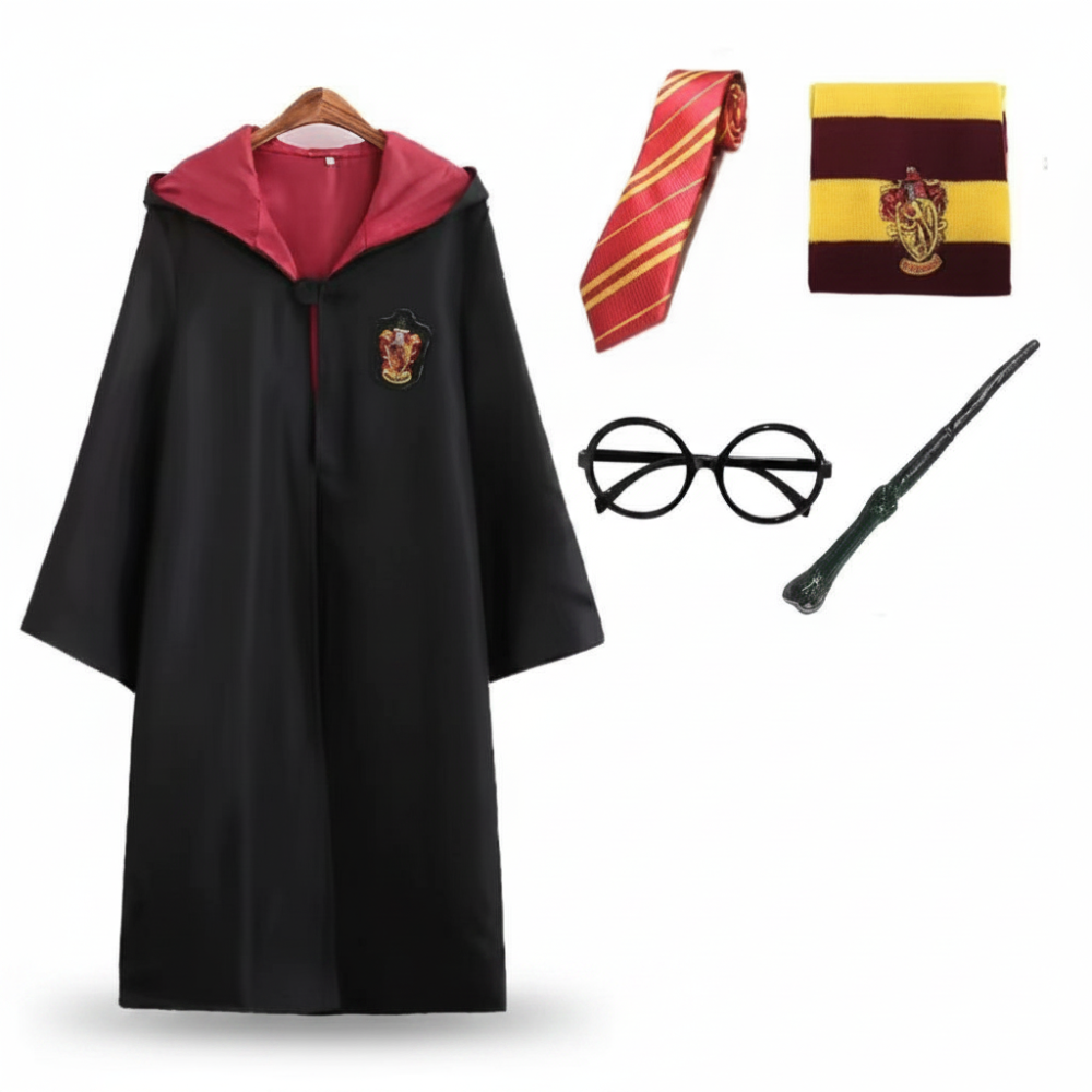 Wizard Costume Kids Adults Cloak Accessories Set