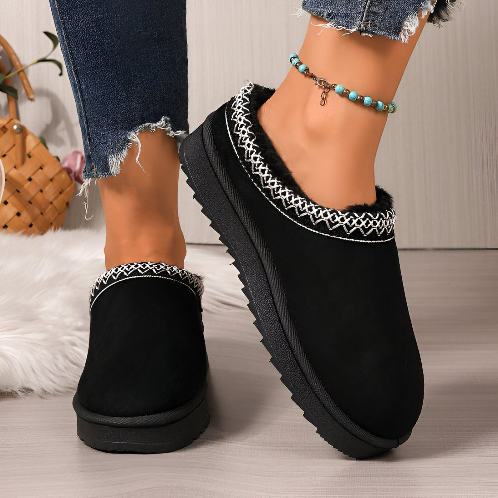 Women's Slippers Winter Flat Indoor Outdoor Platform Shoes