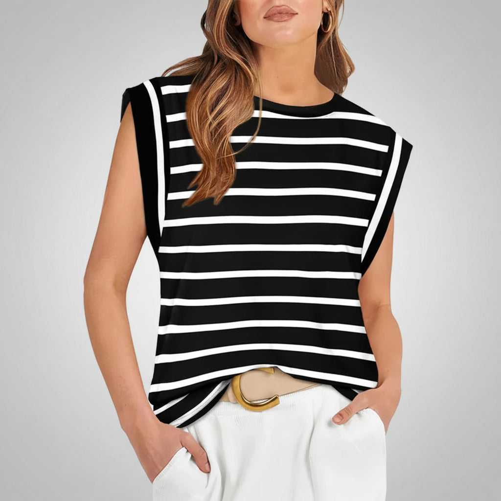 Camiseta sin mangas para mujer, casual, holgada, blusa de verano