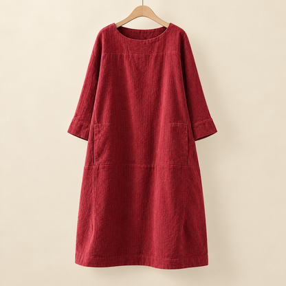 Lässiges A-Linien-Midikleid für Damen | Hochzeitsgast