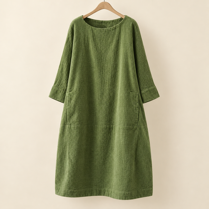 Lässiges A-Linien-Midikleid für Damen | Hochzeitsgast