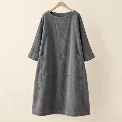 Lässiges A-Linien-Midikleid für Damen | Hochzeitsgast