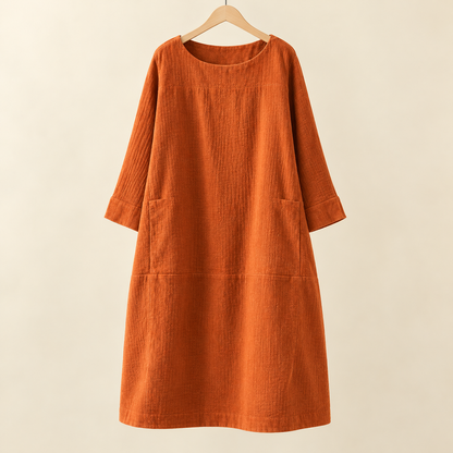 Lässiges A-Linien-Midikleid für Damen | Hochzeitsgast
