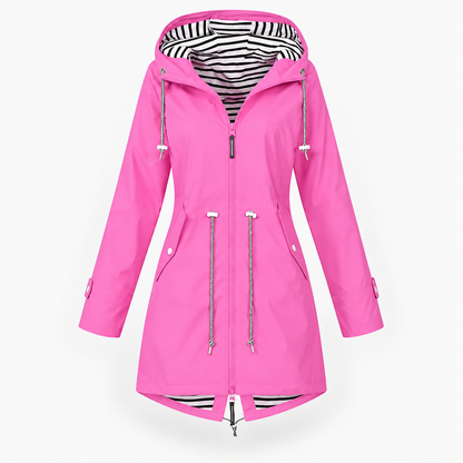 Women's Adjustable Hood Rain Jacket | Rain Protection