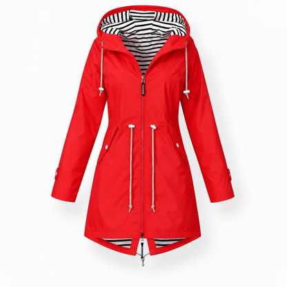 Women's Adjustable Hood Rain Jacket | Rain Protection