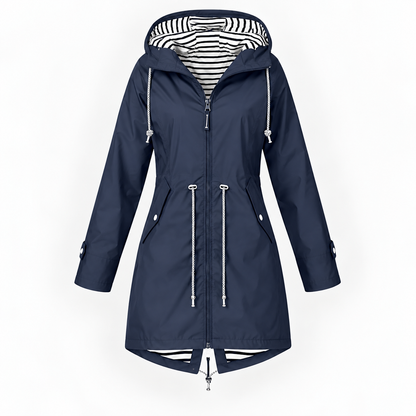 Women's Adjustable Hood Rain Jacket | Rain Protection