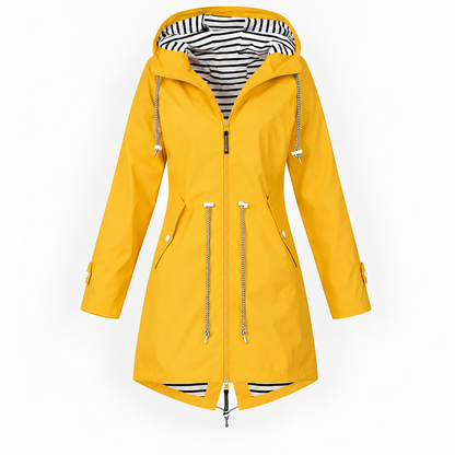Women's Adjustable Hood Rain Jacket | Rain Protection