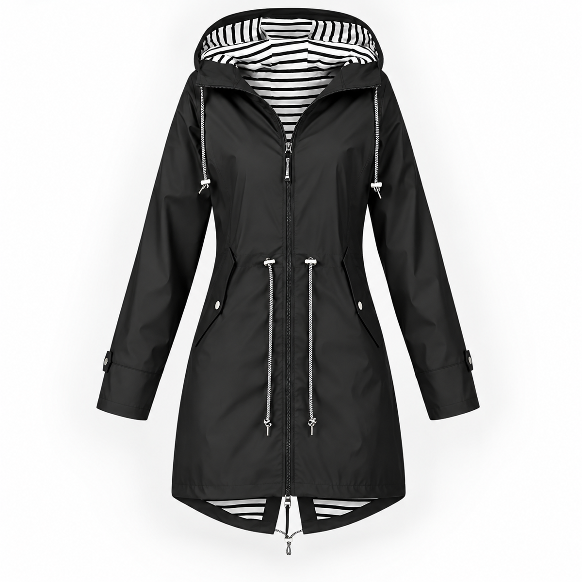 Women's Adjustable Hood Rain Jacket | Rain Protection