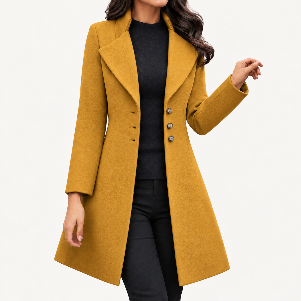 Cappotto caldo da donna in stile italiano | Capispalla