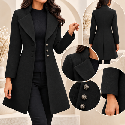 Cappotto caldo da donna in stile italiano | Capispalla