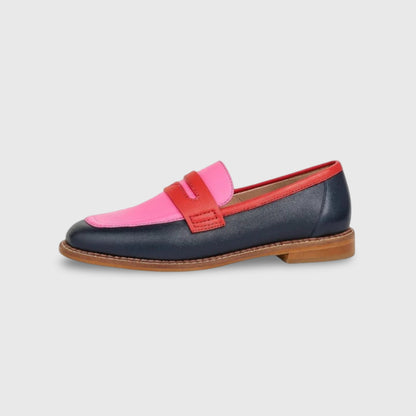Damen-Loafer mit rundem Zehenbereich, zum Hineinschlüpfen, Freizeitschuhe