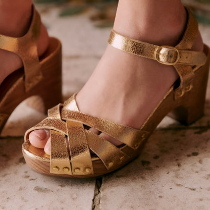 Women's Sandals Chunky Heel Strappy Summer Shoes