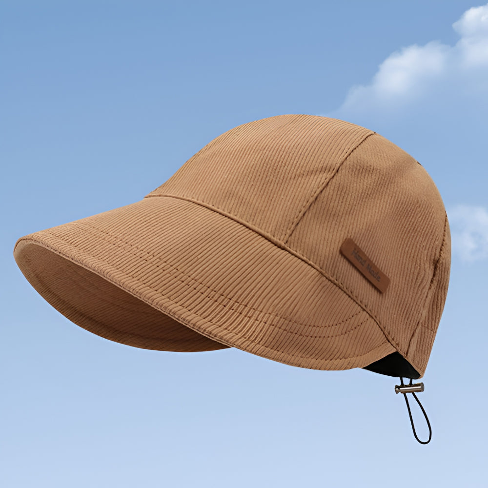 Dame solhat med UV-beskyttelse, bred skygge, foldbar