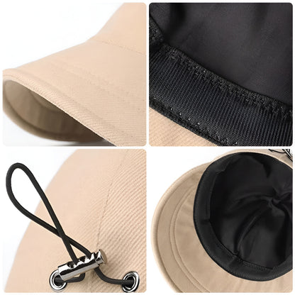 Dame solhat med UV-beskyttelse, bred skygge, foldbar