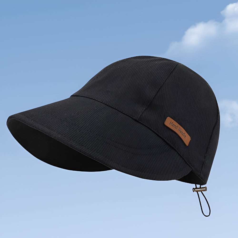 Dame solhat med UV-beskyttelse, bred skygge, foldbar