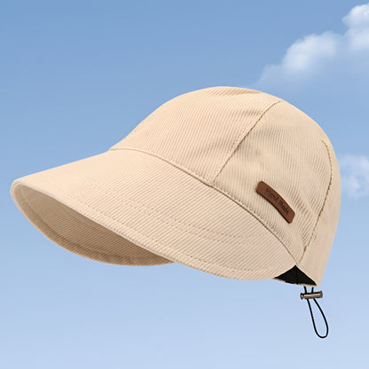 Dame solhat med UV-beskyttelse, bred skygge, foldbar
