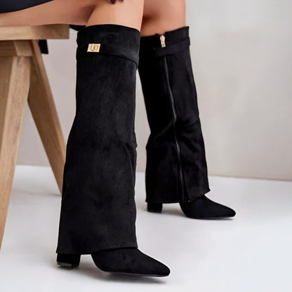 Botas altas de moda para mujer hasta la rodilla | Punta puntiaguda