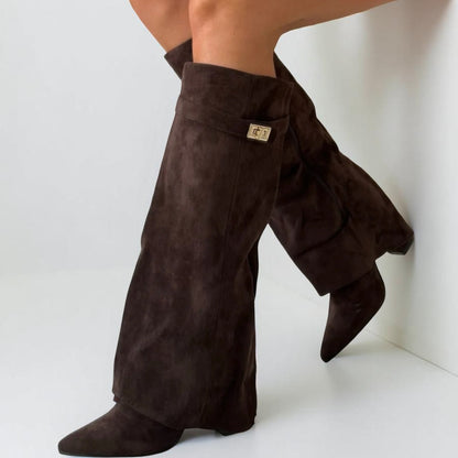 Botas altas de moda para mujer hasta la rodilla | Punta puntiaguda