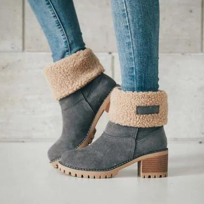Women's Winter Boots | Chunky Heel Boots - Image 2