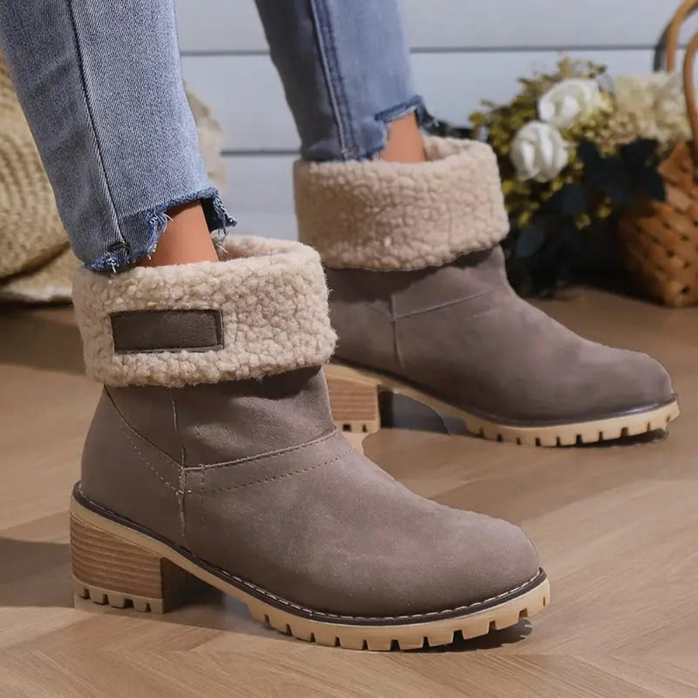 Women's Winter Boots | Chunky Heel Boots - Image 14