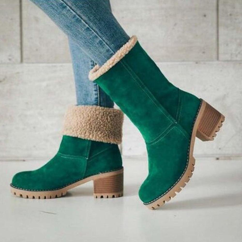 Women's Winter Boots | Chunky Heel Boots - Image 3