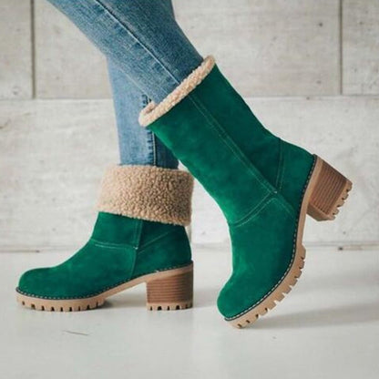 Women's Winter Boots | Chunky Heel Boots - Image 3