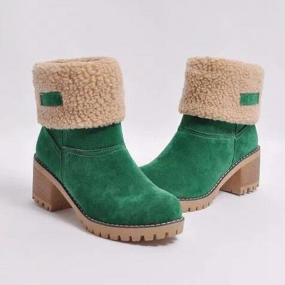 Women's Winter Boots | Chunky Heel Boots - Image 7