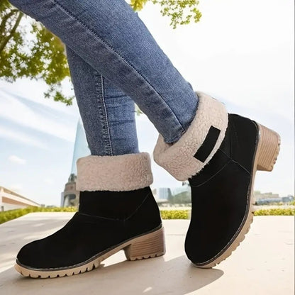 Women's Winter Boots | Chunky Heel Boots - Image 12