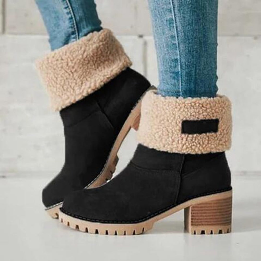 Women's Winter Boots | Chunky Heel Boots - Image 4
