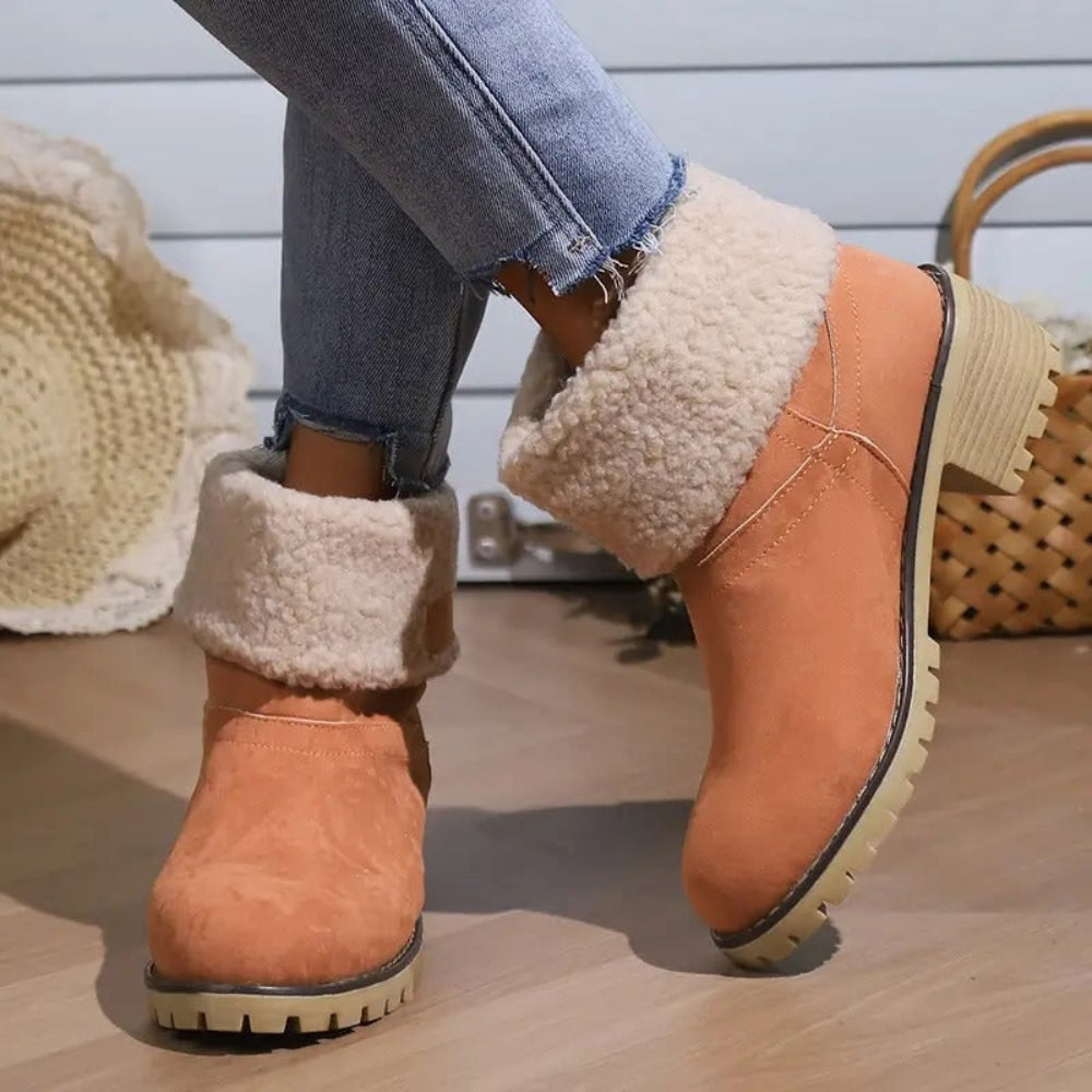 Women's Winter Boots | Chunky Heel Boots - Image 11