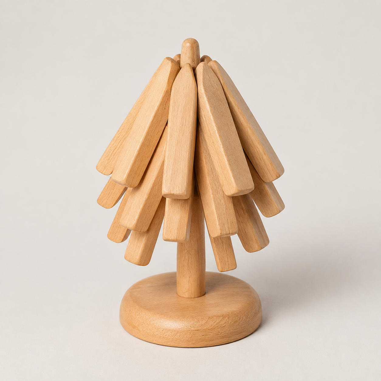 Wooden Table Mat Foldable Decorative Unique Design