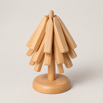 Wooden Table Mat Foldable Decorative Unique Design