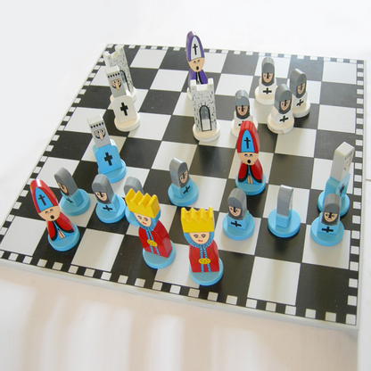 Sah Lemn Copii Joc Strategie Tabla Clasica