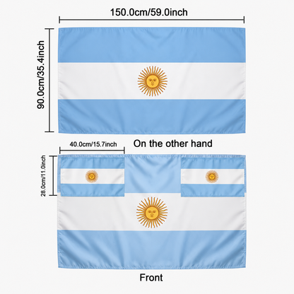 Striscione Bandiera Argentina Coppa del Mondo Tifoso Sport Calcio