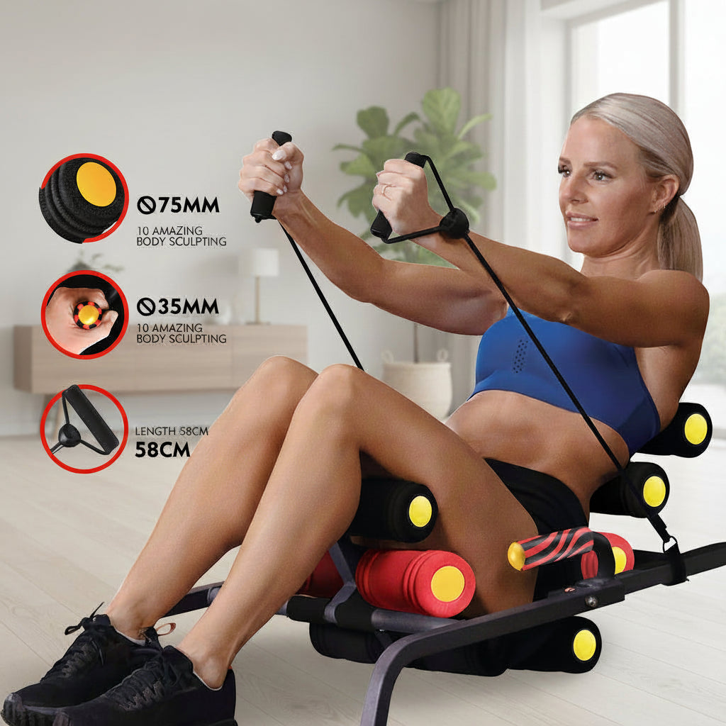 Back Crunch Machine Core Workout Ab Trainer Core Strength Fitness Crunch Machine – DecorsDeluxe