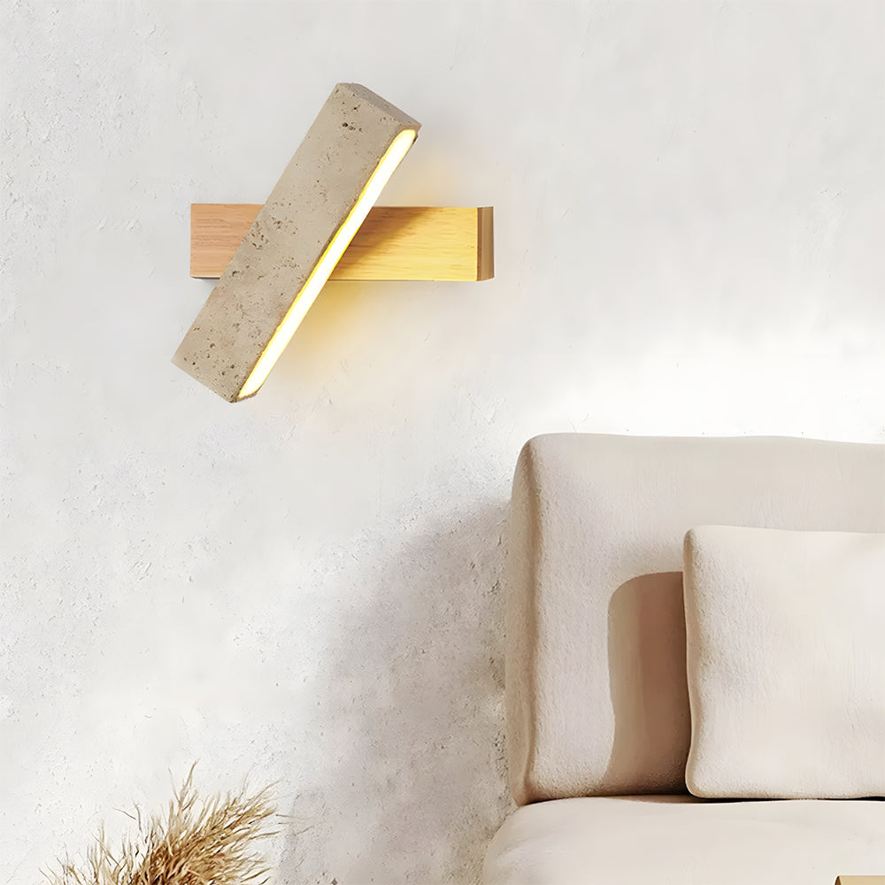 Travertine Wall Light | Modern Minimalist Design