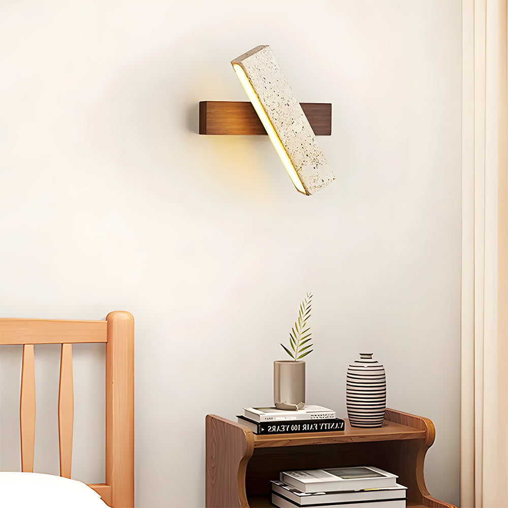 Travertine Wall Light | Modern Minimalist Design
