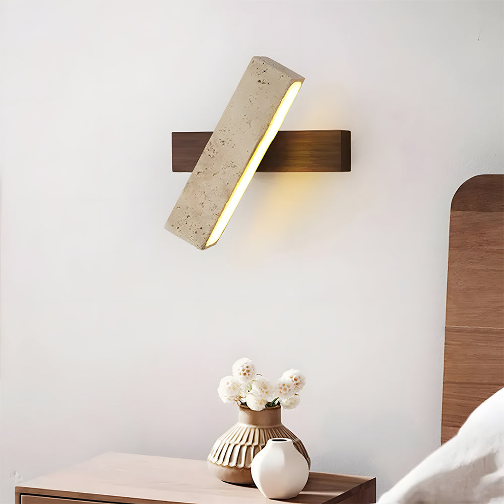 Travertine Wall Light | Modern Minimalist Design