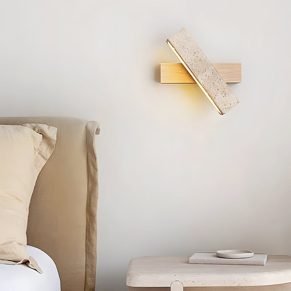 Travertine Wall Light | Modern Minimalist Design