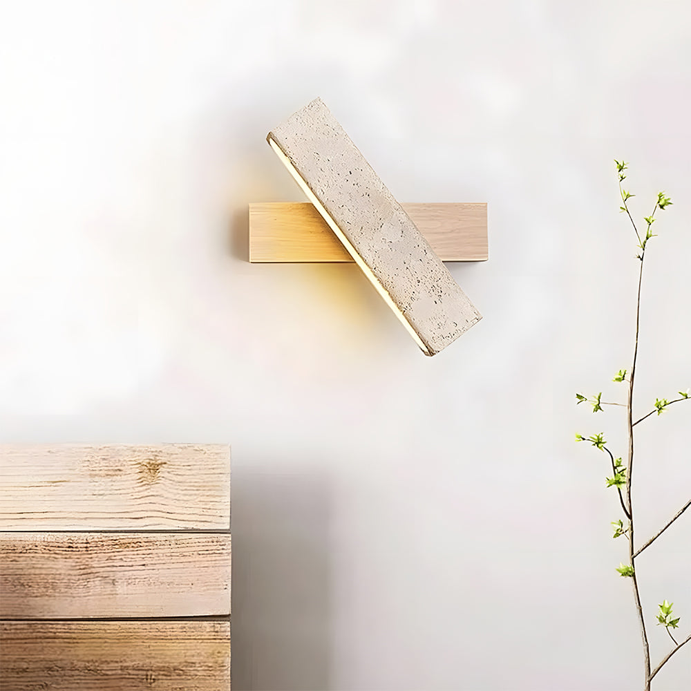 Travertine Wall Light | Modern Minimalist Design