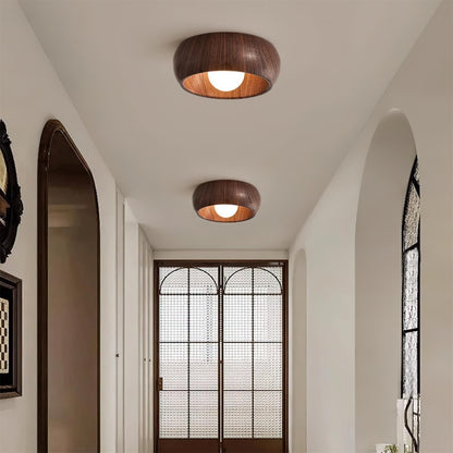 Lampada da soffitto Albanora | Lampada LED in legno moderna minimalista