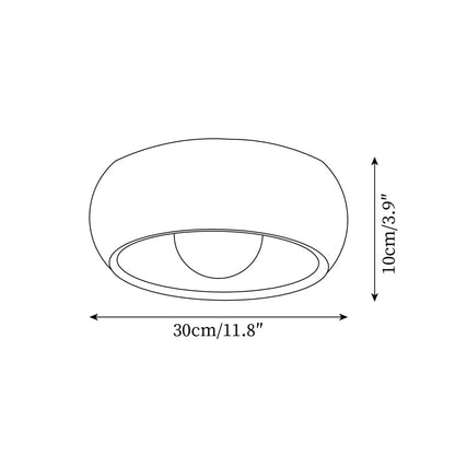 Lampada da soffitto Albanora | Lampada LED in legno moderna minimalista